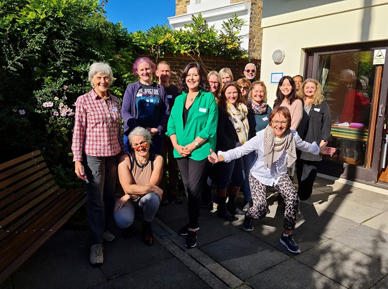 Barbara with participants of „Improving Your EMDR Skills“ on 8/9 Oct 2022